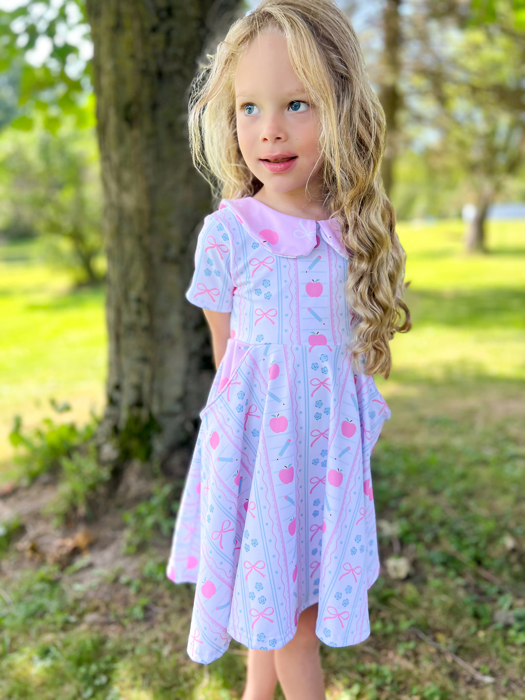 Pocket Dress with Collar