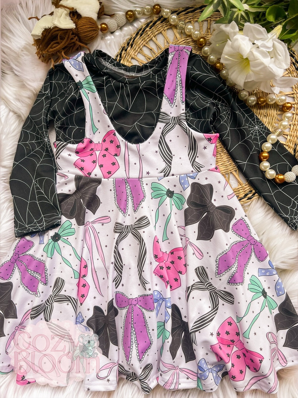 Pinafore Dress W/ Shirt