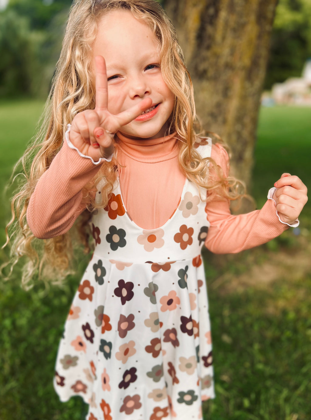 Pinafore Dress W/ Shirt